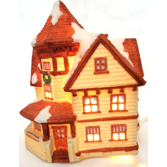 Flambro Pleasantville BOARDING HOUSE Christmas Village...